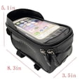 thumbnail image 2 of Waterproof Bicycle Storage Bag Double Zippers Bike Front Beam Bag Touch Screen Navigation Mobile Phone Bag for 6.5 Inch Smartphone, 2 of 12