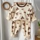 thumbnail image 1 of Pijamas de invierno para niños, ropa interior térmica de dibujos animados para niñas, niños y bebés, ropa de dormir de Navidad, 1 of 4