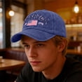 thumbnail image 6 of 250th Anniversary Baseball Cap,1776 2026 Hat with Embroidered USA Flag, Adjustable Snapback Cap for 4th of July, Independence Day, Semiquincentennial and National Holiday Celebration-Blue, 6 of 6