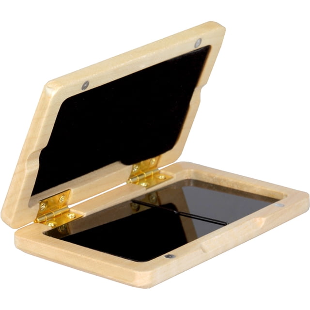 FUTUREORYY 1Pcs Oboe Reed Box for Organizing and Storing Reeds in Wooden Color