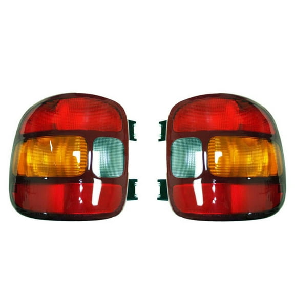 New Pair Of Tail Lights Fits Chevrolet Silverado 1500 Stepside 1999-03 Gm2800136