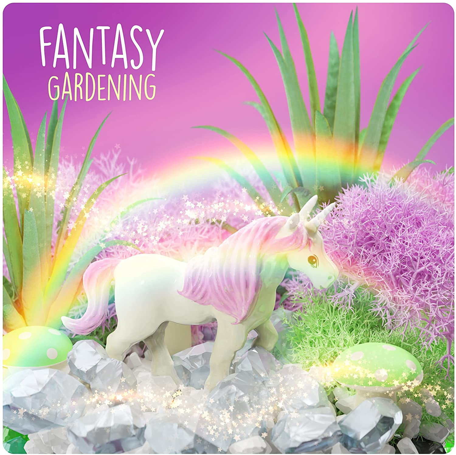 Dan&Darci Light-Up Unicorn Terrarium Kit Gifts - Pink