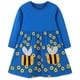 thumbnail image 1 of Vestido Hongshilian de algodón de manga larga con dibujos animados para niñas, 1 of 7