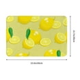 thumbnail image 3 of Balery Bright Lemons Doormat, Durable Flannel Fabric, Waterproof Stain and Fade Resistant, Low Profile,Indoor Outdoor Door Mats, Easy Clean Patio Entrance Mat, 16x24in, 3 of 9