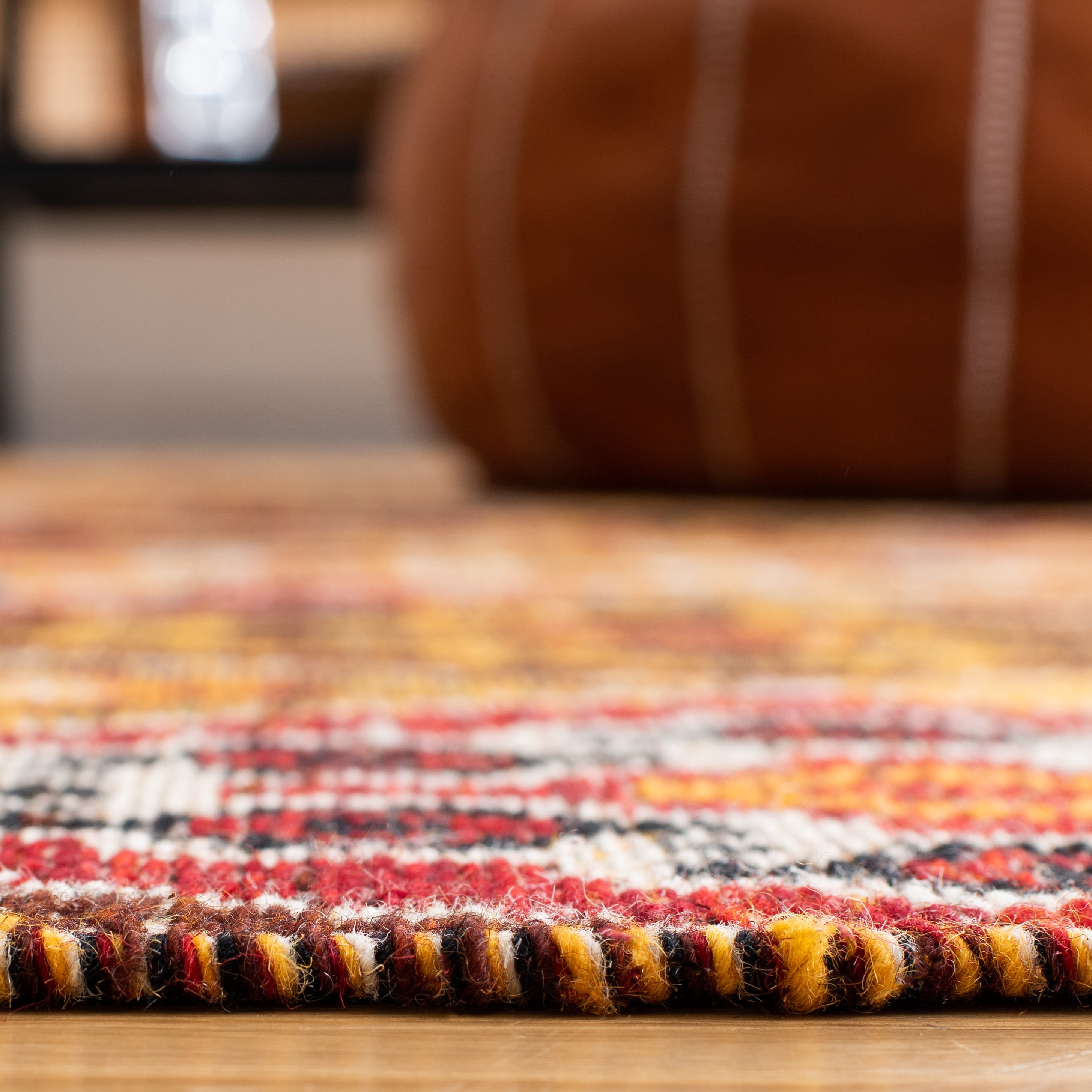 Safavieh Kilim Derrick Tribal Wool Area Rug, Red/Gold, 3' x 5'