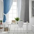 thumbnail image 5 of Fsddascl Blue Gray Ombre Blackout Curtains for Bedroom/Living Room, Thermal Insulated Kitchen Curtains, Vintage Country Wooden Grommet Darkening Window Treatment Drapes 27.5"x39"x2, 5 of 6