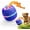 Blue, variant on Smart Interactive Dog Toy Ball, Electric Automatic Moving and Rolling Dogs Toy with Rope,Dog Barking Ball for Small Medium Large Dogs (Orange)