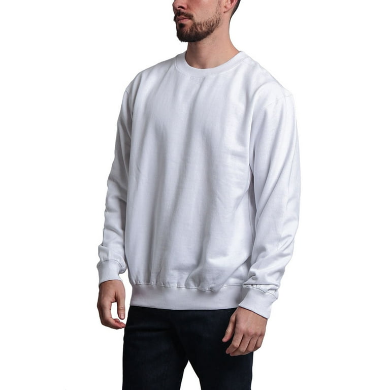 G-Style USA Men's Long Sleeve Solid Fleece Crewneck Sweatshirt
