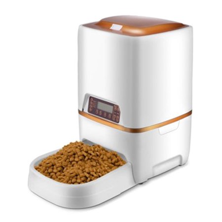 Cat Food Dispenser Timer 13 Days Automatic Pet Feeder, Master Voice Record 6L Food Dispenser for Cat Dog Timer Programmable HFON ()