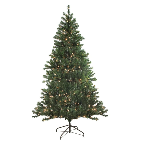 Northlight Pre-Lit Medium Balsam Pine Artificial Christmas Tree - 7' - Clear Lights