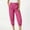 Hot Pink, variant on Symoid Trendy Capris for Women 2025- Casual Solid with Pockets Cropped Pants Summer Womens Fashion Baggy Wide Leg Capri Pants Khaki