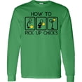 thumbnail image 3 of Inktastic How to Pick Up Chicks Funny Long Sleeve T-Shirt, 3 of 4