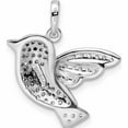 thumbnail image 4 of Sterling Silver Rhodium-Plated Cz Bird Pendant (23.82 X 19.15) Made In Thailand -Jewelry By Sweet Pea, 4 of 7