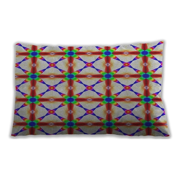 Ahgly Company Indoor Rectangular Patterned Lumbar Throw Pillow, 13 inch by 19 inch