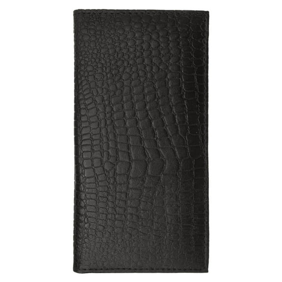 New Genuine Leather Checkbook Cover Case Crocodile Pattern 156 CR
