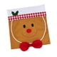 thumbnail image 4 of Funda protectora para respaldo de silla con diseño de hombre de jengibre, lavable, para decoración de mesa de comedor pajarita roja, 4 of 9