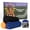 Blue & Black & Golden, variant on African Net Sponge Authentic 3 Pieces with Storage Bag, African Exfoliating Net Sponge Washcloth, Exfoliating Body Scrubber Bath Sponge Bathing Accessories (Blue & Black & Golden)
