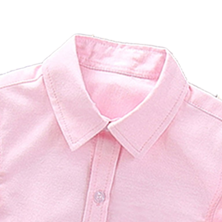 pink dress shirt for boys Boys' Marshmallow Pink Cotton Blend Dress Shirt and Tie Set (Color 20) SPRING NOTION