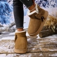 thumbnail image 7 of Xucatan Women's Fuzzy Ankle Boots, Plush Faux Fur Lined Winter Short Booties for Women, Slip-On Warm Indoor Outdoor Bootie Shoes Gift, 7 of 7