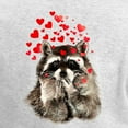 thumbnail image 3 of CafePress - Raccoon Blowing Kisses Cute Animal Love Long Sleev - Women's Long Sleeve Graphic Casual T-Shirt, 3 of 4