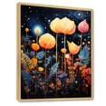 thumbnail image 2 of Designart "Botanical Plants Under The Galaxy Night I" Flowers Floater Framed Wall Art Living Room, 2 of 5