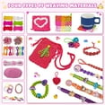 thumbnail image 4 of PayUSD 2 in 1 Friendship Bracelet Making Kit for Girls Weaving Loom Kit Toys Multi-Functional Craft Kits for Kids Age 6-12 Girls Gifts Ideas Bracelet Coaster Bag Weaving Making kit, 4 of 9