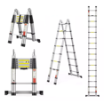 thumbnail image 1 of Escalera Telescópica TOPWIRE Aluminio Plegable 4.4m Multiusos, 1 of 6
