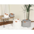 thumbnail image 6 of Unique Bargains 1 PC Woven Storage Basket Shelf Closet Storage Bin for Home Decor Grey L, 6 of 6
