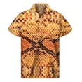 thumbnail image 5 of Camisas hawaianas con estampado 3D de piel de serpiente y animales a la moda para hombre, camisas con solapa y botones multicolor, blusas holgadas de manga corta para la calle, 5 of 5