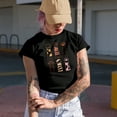thumbnail image 2 of Stay Pawsitive Pun & Different Cute Cat or Dog Paws Art Merch Gift, Black T-Shirt, Medium, 2 of 5