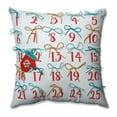 thumbnail image 2 of Pillow Perfect  Advent Pillow Red-Aqua 17.5-inch Throw Pillow, 2 of 3