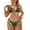 Green Leaves, variant on Garronmavis 4th of July Bikini Set Two Piece Swimsuit Cheeky Thong Swimwear American Flag Patriotic V Neck Halter Back Self Tie Tops with Low Rise Bottom Bathing Suits