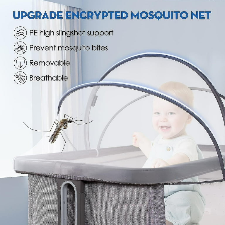 Baby Crib Mosquito Net | Breathable Polyester Mesh Cover | Protection From Insects For Sleeping & Strollers