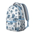 thumbnail image 4 of Starfish Student Backpack Waterproof Durable School Bag with Vintage Beach Seashells and Seahorse Print, Adjustable Straps, Breathable Padding, Large Capacity for School and Travel, 4 of 5