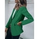 thumbnail image 3 of Blazer Cicy Bell para mujer, casual, frente abierto, manga larga, verde, 3 of 6