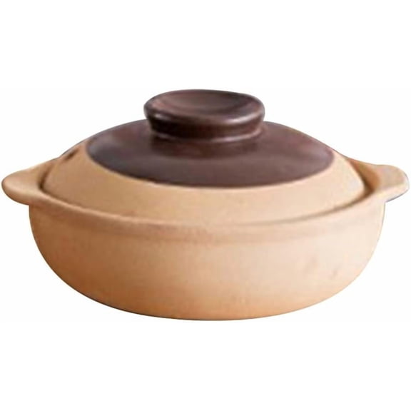 Ceramic Material Casserole High Temperature Resistant Household Open Flame Pregnant Woman Stew Pot For Soup And Porridge Ceramic Soup Pot With Lid With Handles