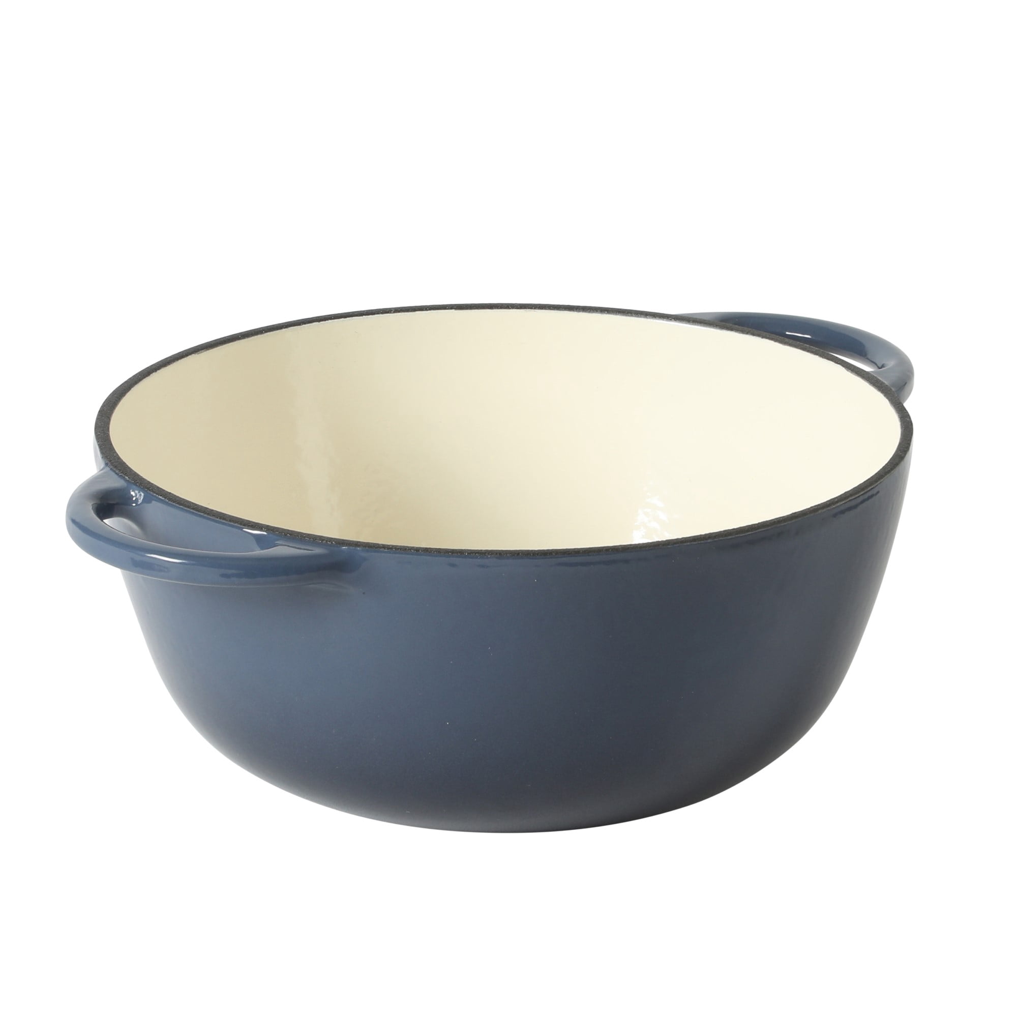 Gibson Home 2.65 Qt Enameled Cast Iron Dutch Oven Pot with Lid – Round, Oven Safe to 500°F, Ideal for Bread Baking & Stews - Gradient Blue