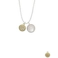 thumbnail image 2 of Delight Jewelry Goldtone Disc with Crystal Peace Sign To the World You are a Mother Locket Necklace, 2 of 4
