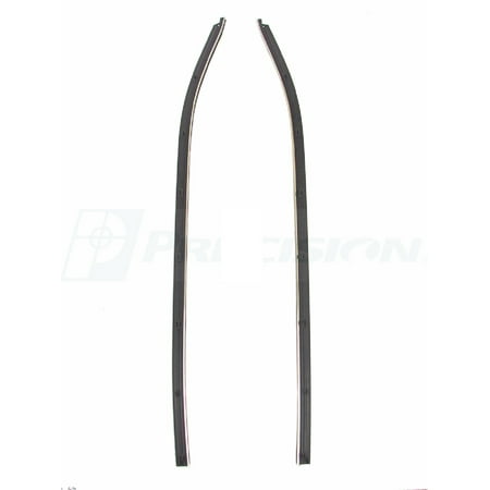 Coupe Door Seal - 1969-1982 Chevrolet Corvette coupe outer belt line molding, window sweep seals