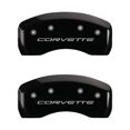 thumbnail image 2 of MGP 4 Caliper Covers Engraved Front & Rear C5/Corvette Black finish silver ch Fits select: 2003-2004 CHEVROLET CORVETTE, 2002 CHEVROLET CORVETTE Z06, 2 of 2