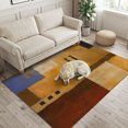 thumbnail image 2 of Area Rugs 4'x6'. Colorful Geometric Carpet Runner Indoor Outdoor Rugs Home Decor Aesthetic, Farmhouse Abstract Chic Aesthetic Non Slip Mats Washable Accent Rug for Living Room Bedroom, 2 of 8