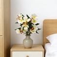 thumbnail image 4 of mfyjkho Artificial Crabapple Blossom Flowers for Home Wedding Decor - 13.38 Inch Realistic Plastic Floral Arrangement - 1 Piece, 4 of 6