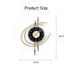 thumbnail image 2 of Wall Clock Quiet No Ticking Noises Large 54cm Wall Clock Modern Gold And Black Wall Clocks Made Of Metal Battery Operated Wall Clocks, 2 of 5