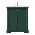 thumbnail image 3 of 30 inch single bathroom vanity set in green, 3 of 8