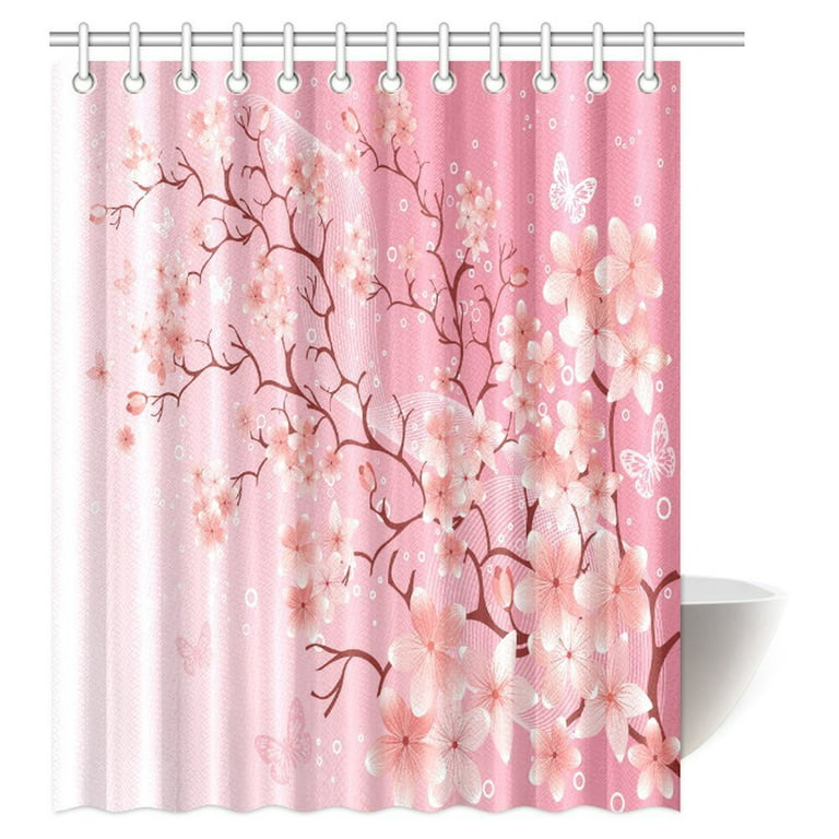 Boho Shower Curtain, Bobo Pink Colorful Curtain, Cool Cute Bathroom  Accessories, Housewarming Gift, Hippie Decor, Extra Long Shower Curtain