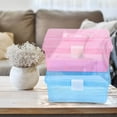 thumbnail image 4 of TEHAUX 2Set Rectangular Storage Case Transparent ABS for Dormitory Use, 4 of 8