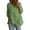 Green, variant on Women's Casual V Neck Solid Color Top, Irregular Asymmetrical Front Flattering Blouse, Versatile Loose Fit Shirt for Daily Wear, Breathable and Soft Beige L