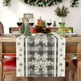 thumbnail image 4 of Kbndieu Snowflake Christmas Table Runner Seasonal Winter Washable Xmas Table Decoration for Indoor Outdoor Home Party Decor 13 x 72 Inch, 4 of 6