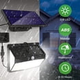 thumbnail image 2 of Lampara Luz solar LED Sensor de movimiento PIR 3 modos Lámpara de pared de calle al aire libre (318LED) Likrtyny Lámpara, 2 of 6