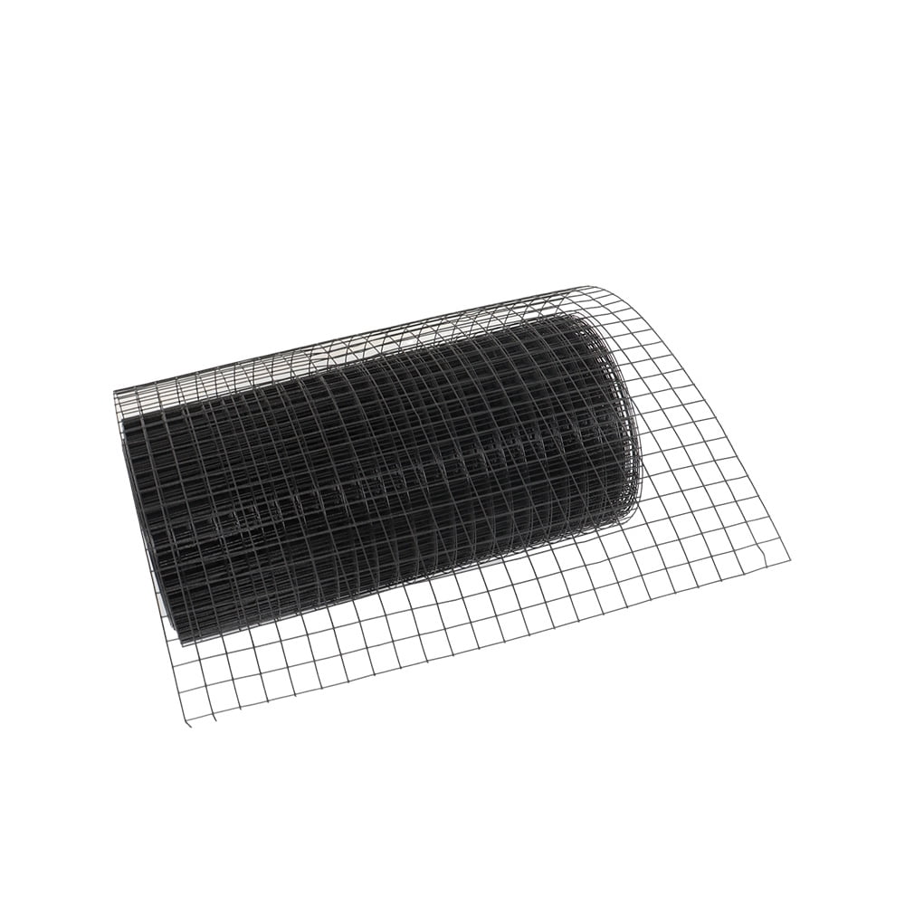 HOSTIC 24INx100FT Vinyl Coated Welded Fence Mesh 16 Gauge Hardware Cloth Wire Mesh for Poultry Garden Fencing Barrier